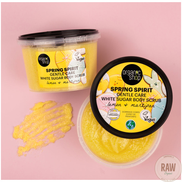 Organic Shop Spring Spirit Gentle Care White Sugar Body Scrub 250 ml – kuva 2