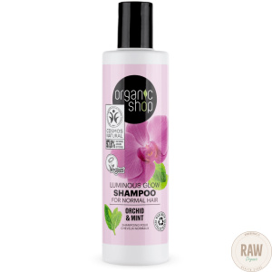 Organic Shop Luminous Glow Shampoo For Normal Hair Orchid & Mint 280 ml