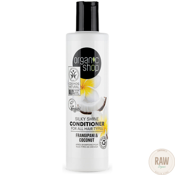Organic Shop Silky Shine Conditioner For All Hair Types Frangipani & Coconut 280 ml – kuva 2