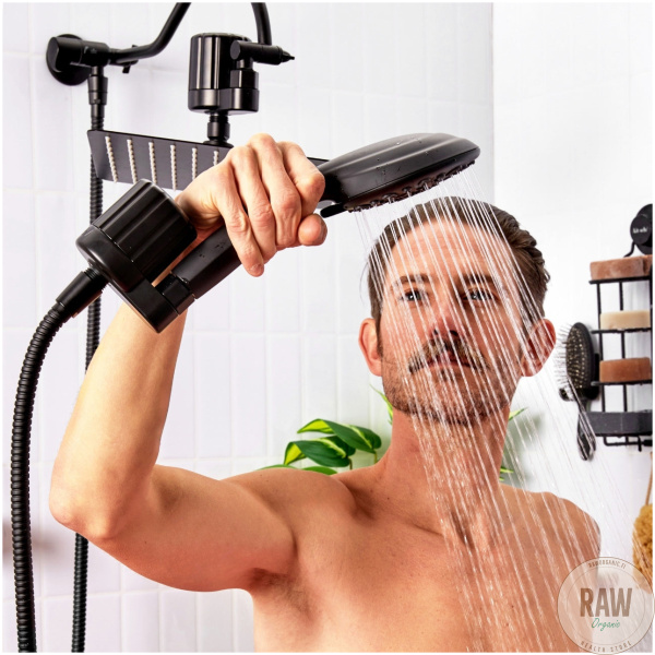 KITSCH The Shower Filter – Black suihku suodatin – kuva 3