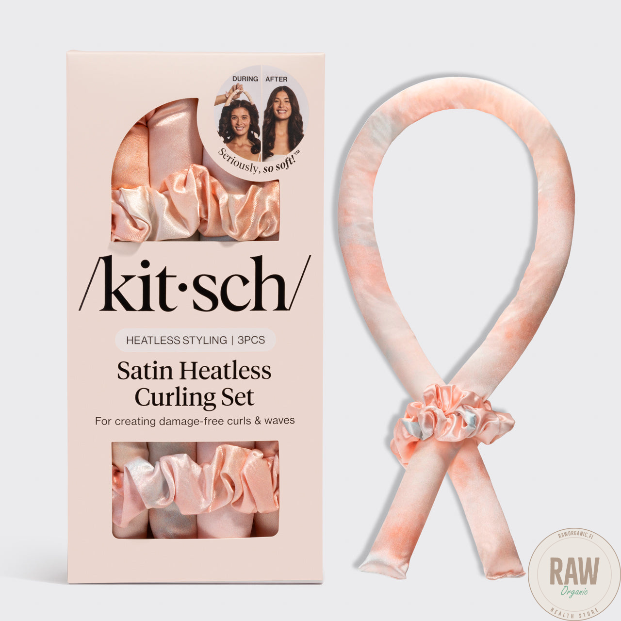 Kitsch Satin Heatless Curling Set kiharapatukka setti