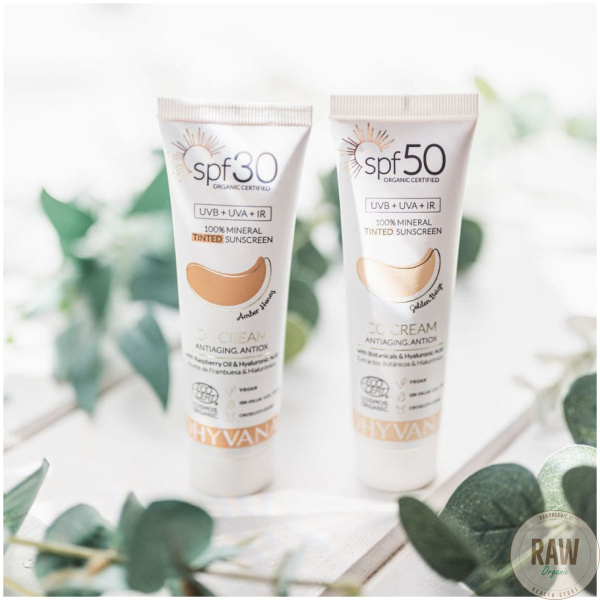 DHYVANA CC Sävytetty aurinkovoide kasvoille SPF 30 Amber Honey, 50ml – kuva 7