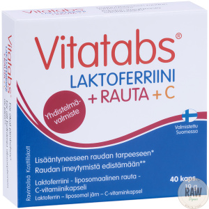 Hankintatukku Vitatabs Laktoferriini + Rauta + C 40 kaps.