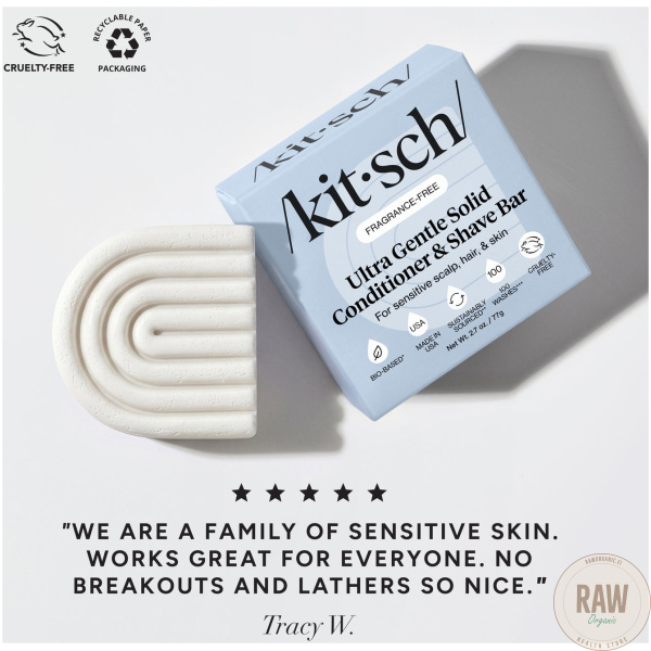 KITSCH Ultra Sensitive Conditioner & Shave Bar Fragrance-Free – kuva 2