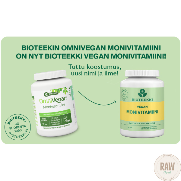 Bioteekki Vegan Monivitamiini, 90 tabl. – kuva 2