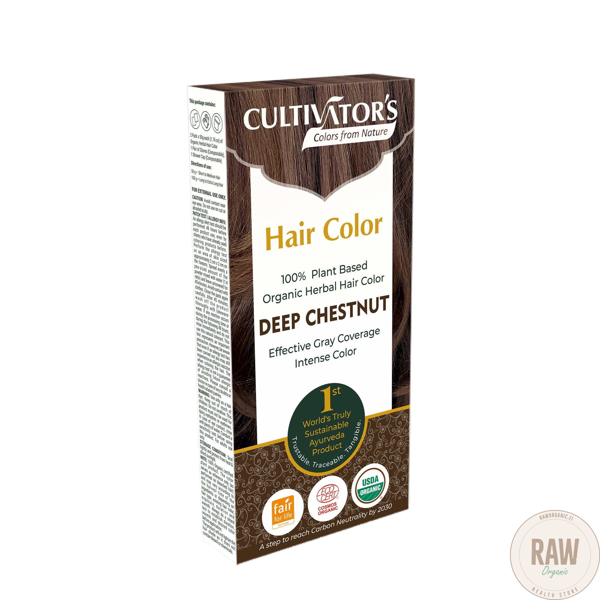 Cultivator’s Hair Color Kasviväri Deep Chestnut Slim Pack 100g