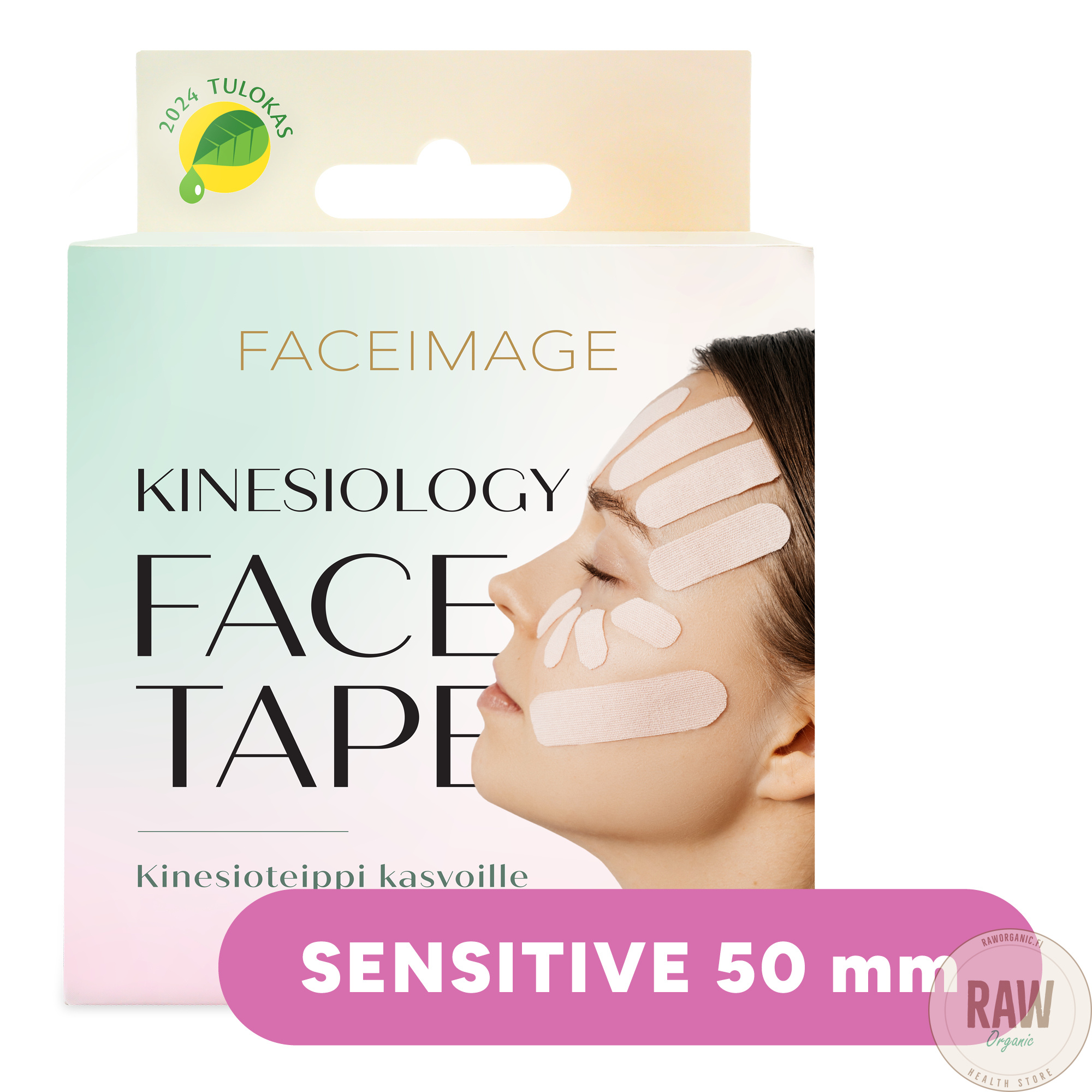 Faceimage Kinesioteippi Kasvoille – Herkälle Iholle (50 mm – 1 rulla)
