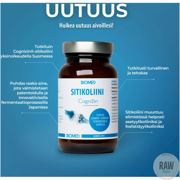 Biomed Sitikoliini Cognizin 60 kaps. – kuva 2