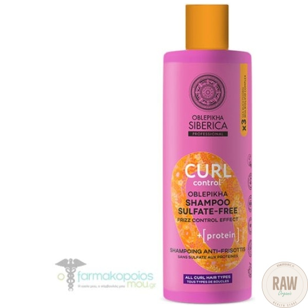 Natura Siberica Curl Control Oblepikha Shampoo Sulfate Free, 400ml – kuva 2