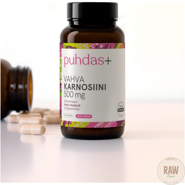 Puhdas+ karnosiini 500mg, 50 kaps – kuva 5