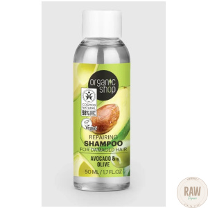 Organic Shop Repairing Shampoo For Damaged Hair Avocado & Olive 50ml Matkakoko