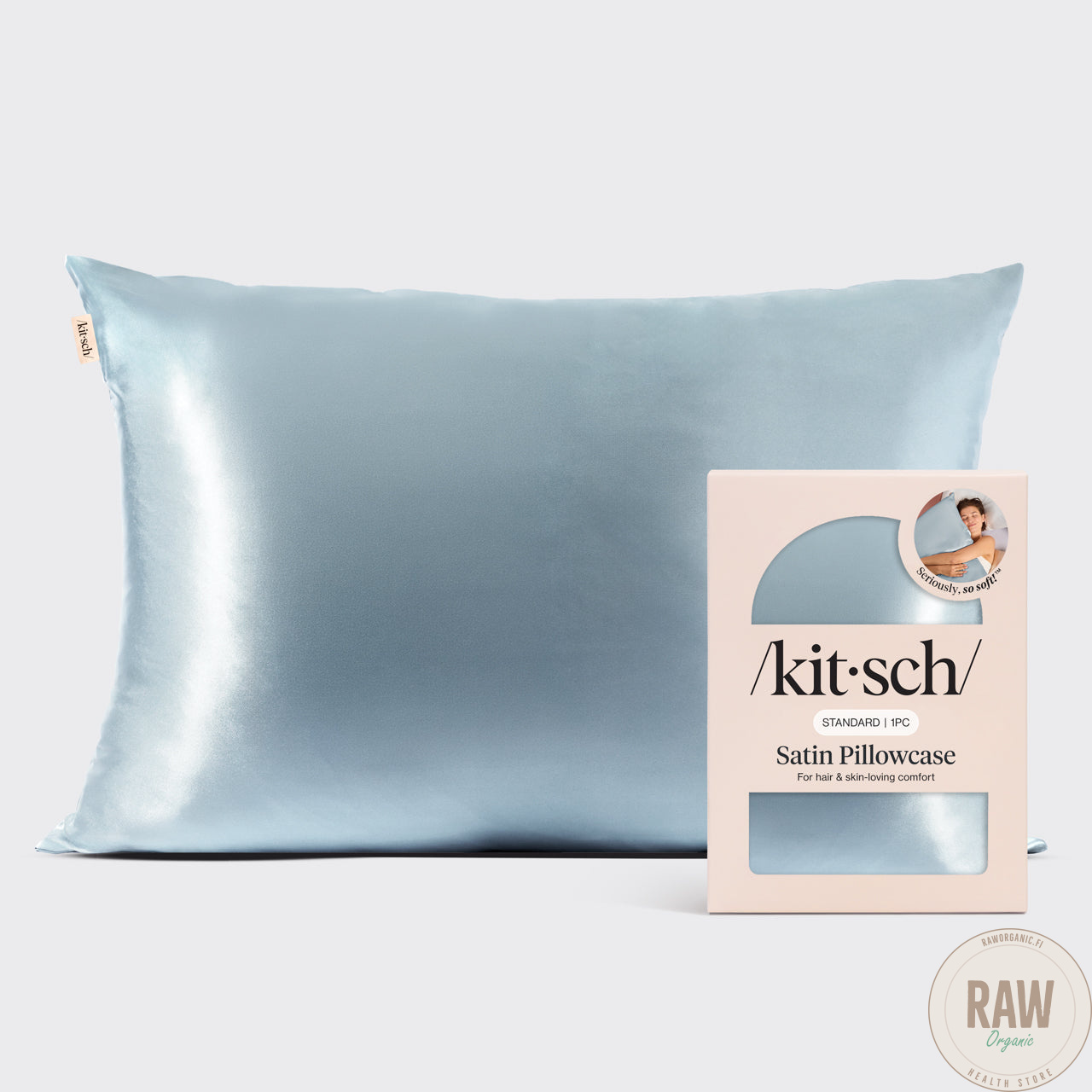 KITSCH, Satiini tyynyliina – Haze blue