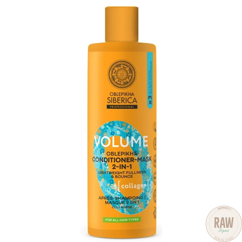 Natura Siberica Volume Oblepikha Conditioner-Mask 2-in-1 For All Hair Type, 400 ml