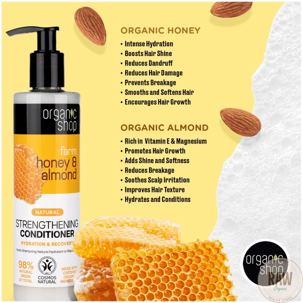 Organic shop Strengthening Conditioner Hydration & Recovery 280 ml – kuva 2