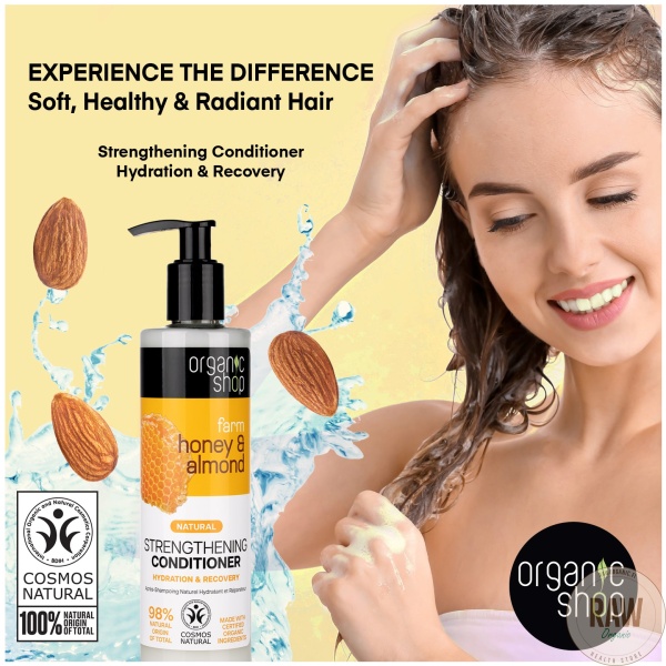 Organic shop Strengthening Conditioner Hydration & Recovery 280 ml – kuva 3