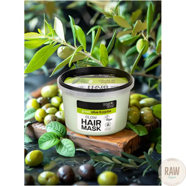 Organic Shop Natural Glow Hair Mask Greek Olive&Jojoba 250 ml – kuva 2