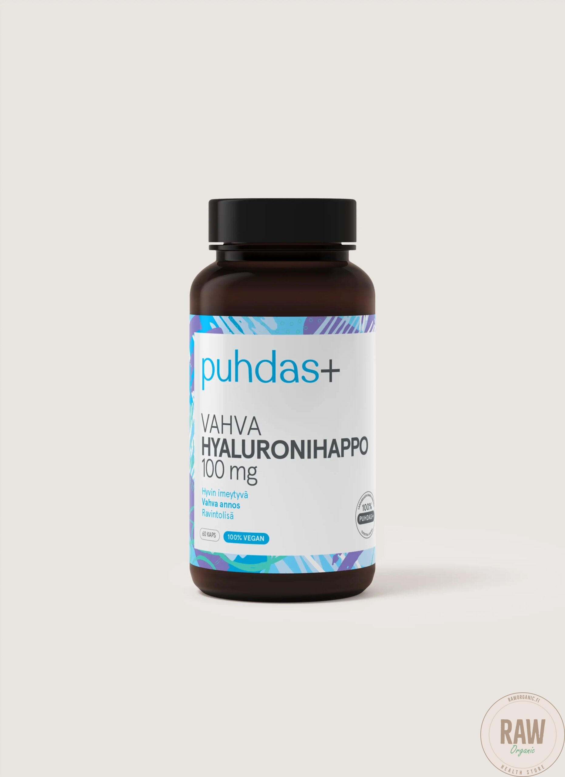 Puhdas+ Vahva Hyaluronihappo 100 mg, 60 kaps
