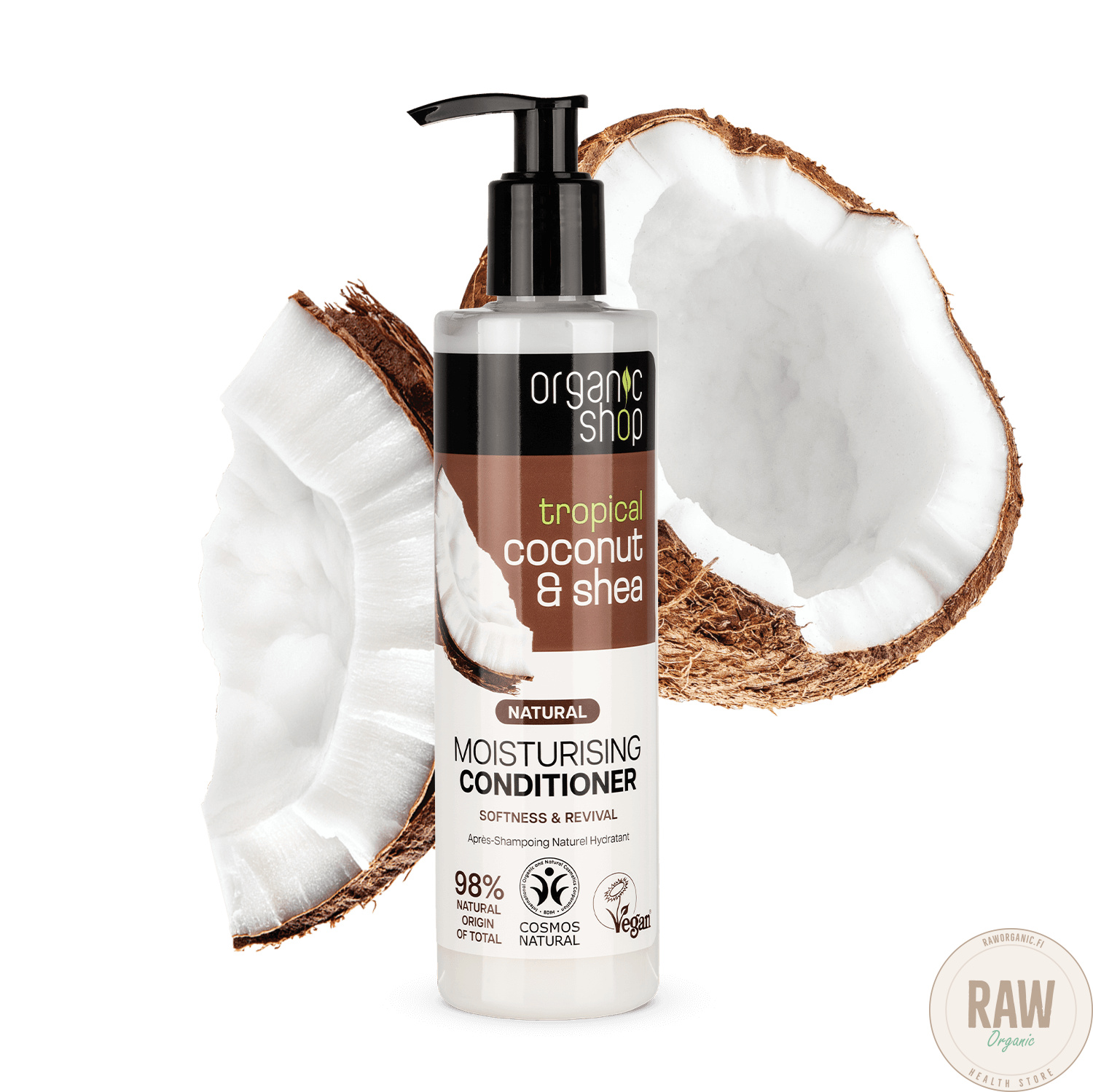 82902-OS-Moisturising-Conditioner-Tropical-Coconut-Sheacopy Organic Shop Coconut & Shea hoitoaine 280 ml