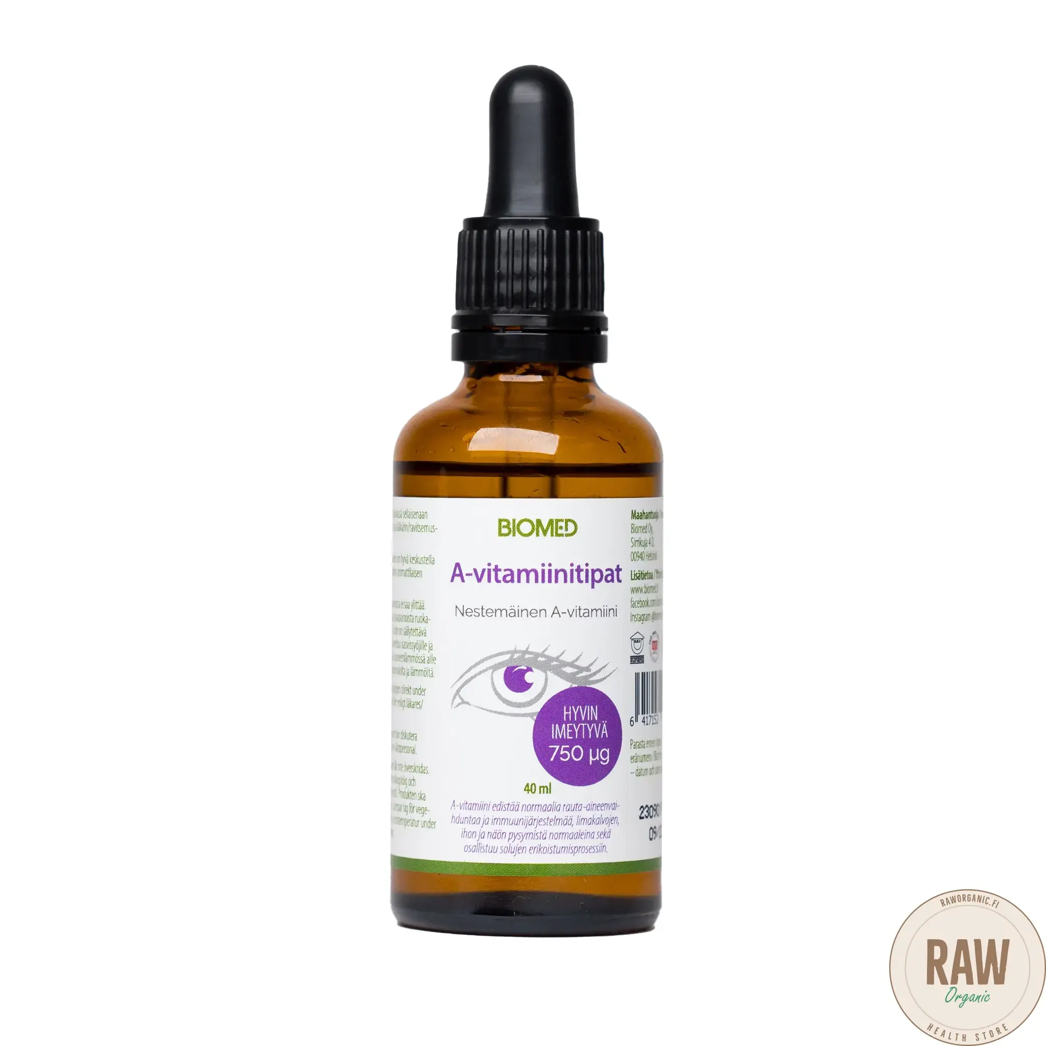 A-vitamiinitipat-23 Biomed A-vitamiinitipat, 40ml