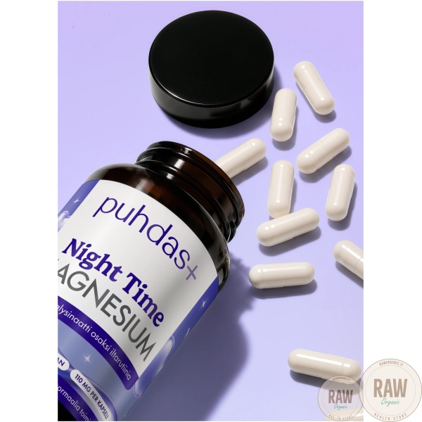 Puhdas+ Night Time Magnesium, 120kaps. – kuva 5
