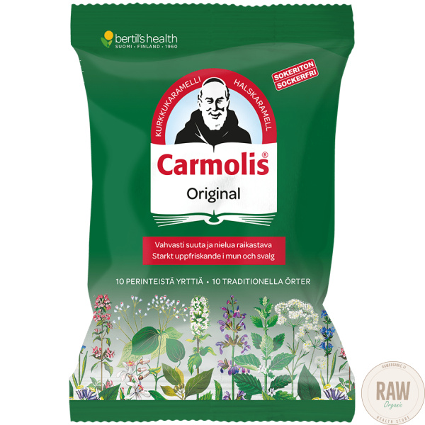 Carmolis Sokeriton kurkkukaramelli 75g – kuva 2