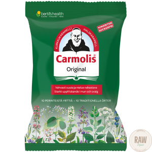 Carmolis Sokeriton kurkkukaramelli 75g