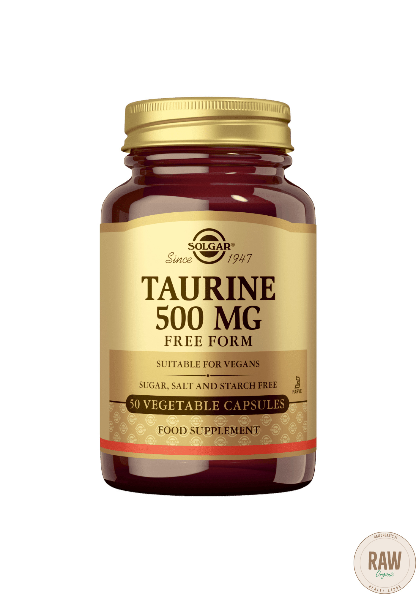 Solgar tauriini, 500mg 50kaps.