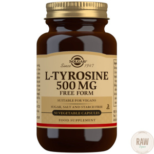 Solgar tyrosiini (L-tyrosine), 500mg, 50kaps