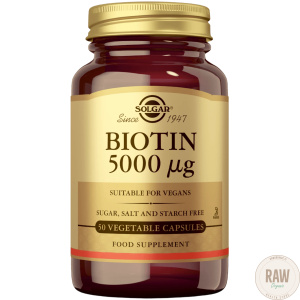 Solgar biotiini (Biotin), 5000ug, 50kaps
