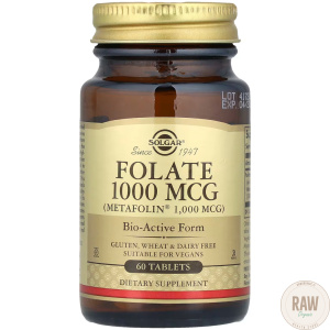 Solgar folaatti (Metafolin), 1000ug, 60tabl