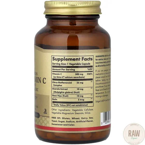 Solgar Ester-C Plus 500 mg 100 kaps. – kuva 2