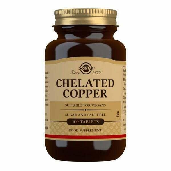 Solgar Chelated Copper 100 tabs
