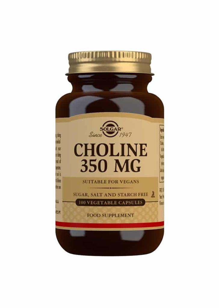 Solgar Choline, 350mg, 100caps