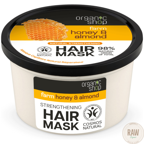 organic shop honey & almond hair mask – kuva 3