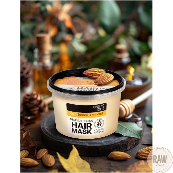organic shop honey & almond hair mask – kuva 2