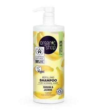 4743318142616_organic_shop_refilling_shampoo_for_normal_hair_banana___jasmine_1000ml_saastokoko Organic_Shop_Refilling_Shampoo_For_Normal_Hair_Banana___Jasmine_1000ml_SAASTOKOKO