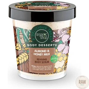 Organic_Shop_Body_Desserts_Mantelihunaja_elvyttava_vartalokuorinta_450_ml