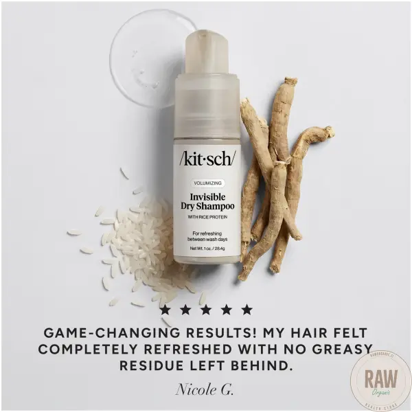 KITSCH Volumizing Rice Protein Dry Shampoo – Invisible – kuva 5