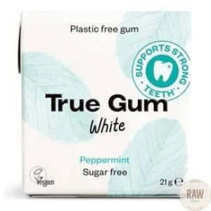 True_Gum_White_muoviton_ksylitolipurukumi_21g