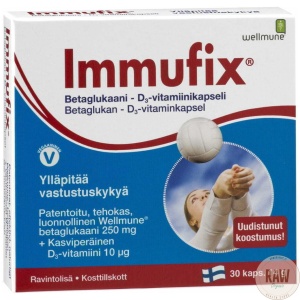 Immufix_betaglukaani_30_kaps