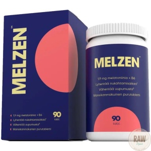 MELZEN_melatoniini_1_9_mg___B6_purutabletti_mansikka_90_tabl___27_g__pvm__01_2025