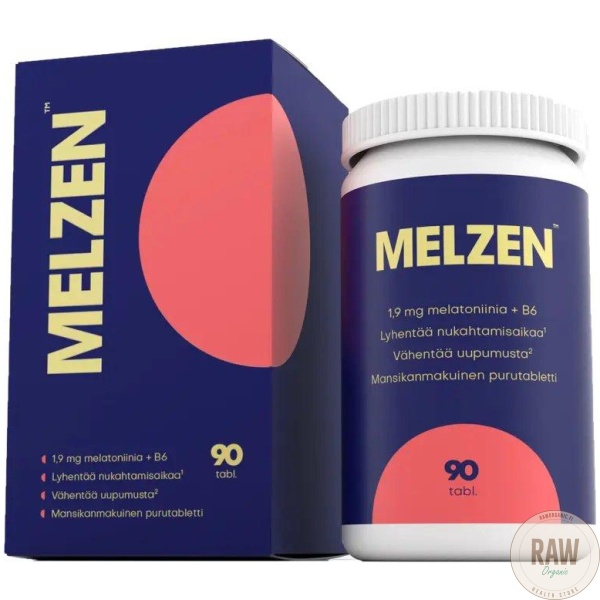 MELZEN_melatoniini_1_9_mg___B6_purutabletti_mansikka_90_tabl___27_g__pvm__01_2025