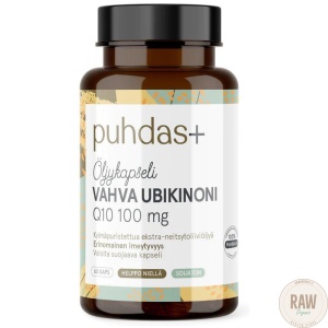 Puhdas__Vahva_Ubikinoni_Q10_100mg__Extra_neitsytoliivioljyssa__60_kaps_
