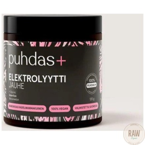 Puhdas__Elektrolyyttijauhe___Vadelma_Mansikka_120g