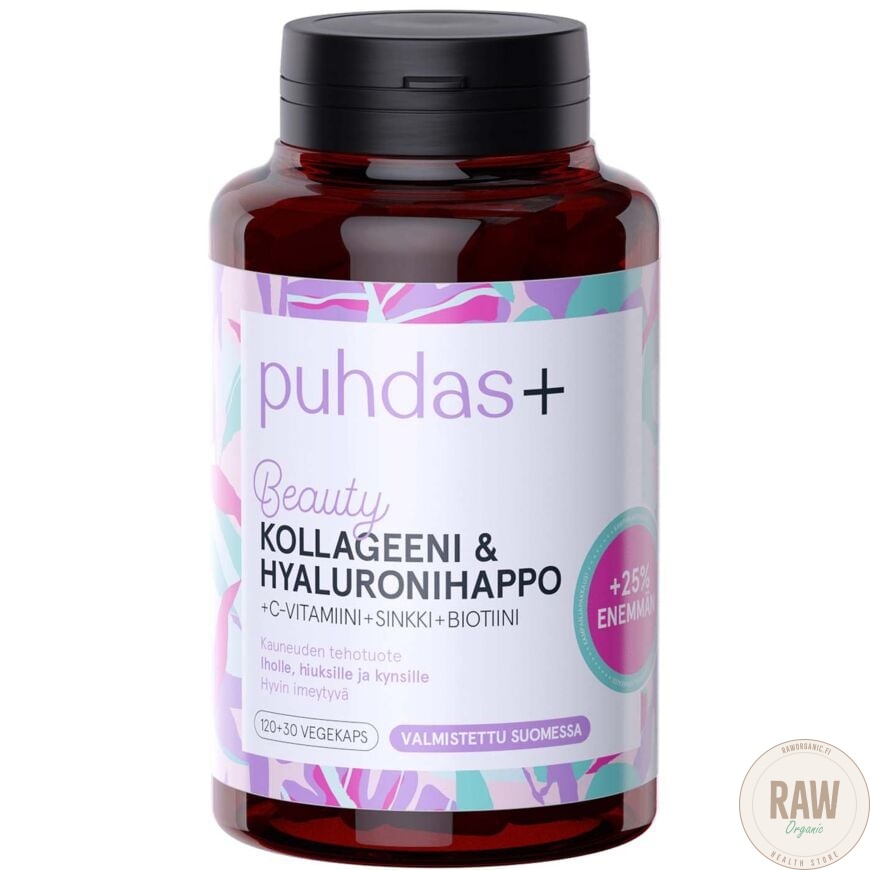 Puhdas+ Kollageeni & Hyaluronihappo 150kaps