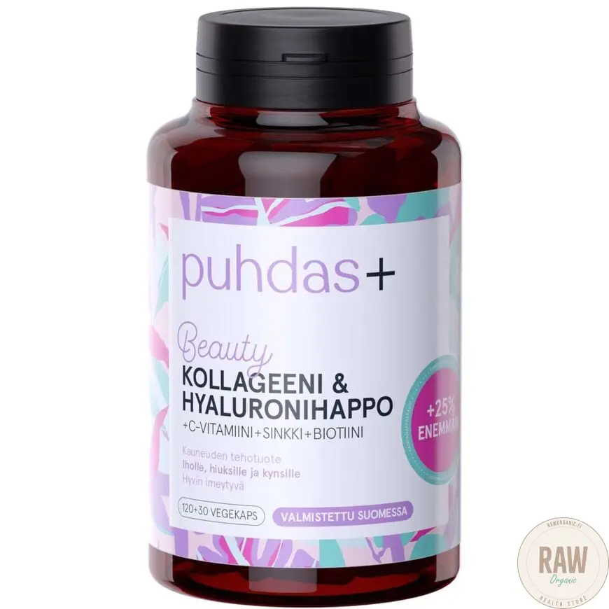 Puhdas+ Kollageeni & Hyaluronihappo 150kaps