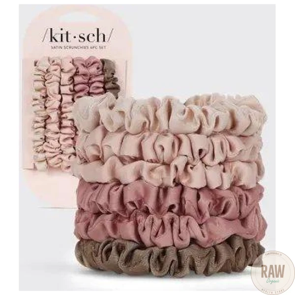 KITSCH_Ultra_Petite_Satin_Scrunchies_6pc___Terracotta
