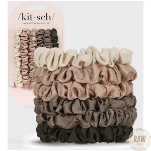 KITSCH_Ultra_Petite_Satin_Scrunchies_6pc___Eucalyptus