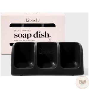 KITSCH_Self_Draining_Soap_Dish___Black
