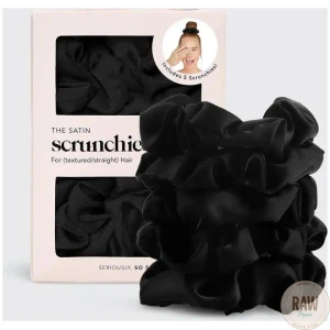 KITSCH_Satin_Sleep_Scrunchies_5pc___Black